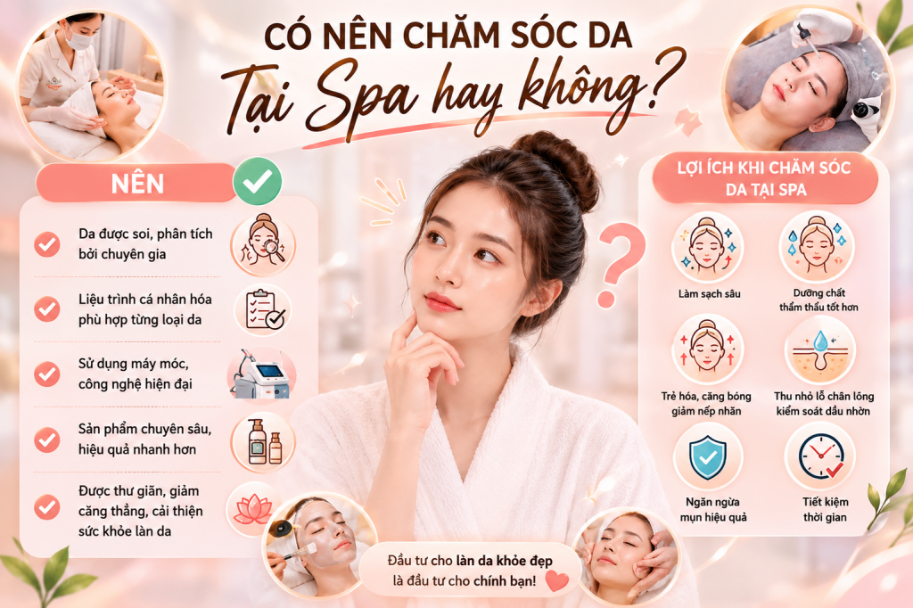 Có nên chăm sóc da tại spa hay không?