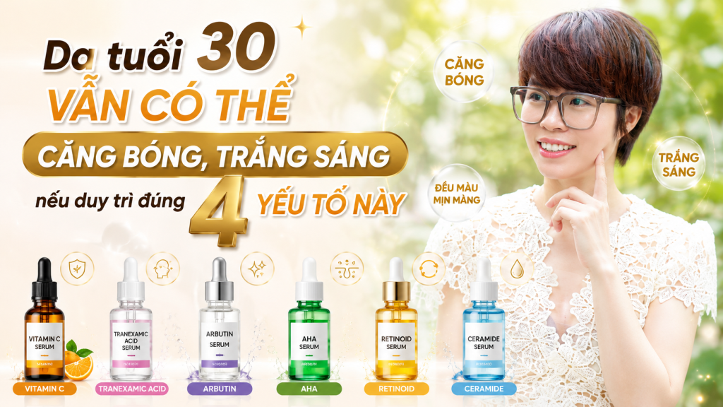Da tuổi 30 vẫn có thể căng bóng, trắng sáng nếu duy trì đúng 4 yêu tố này