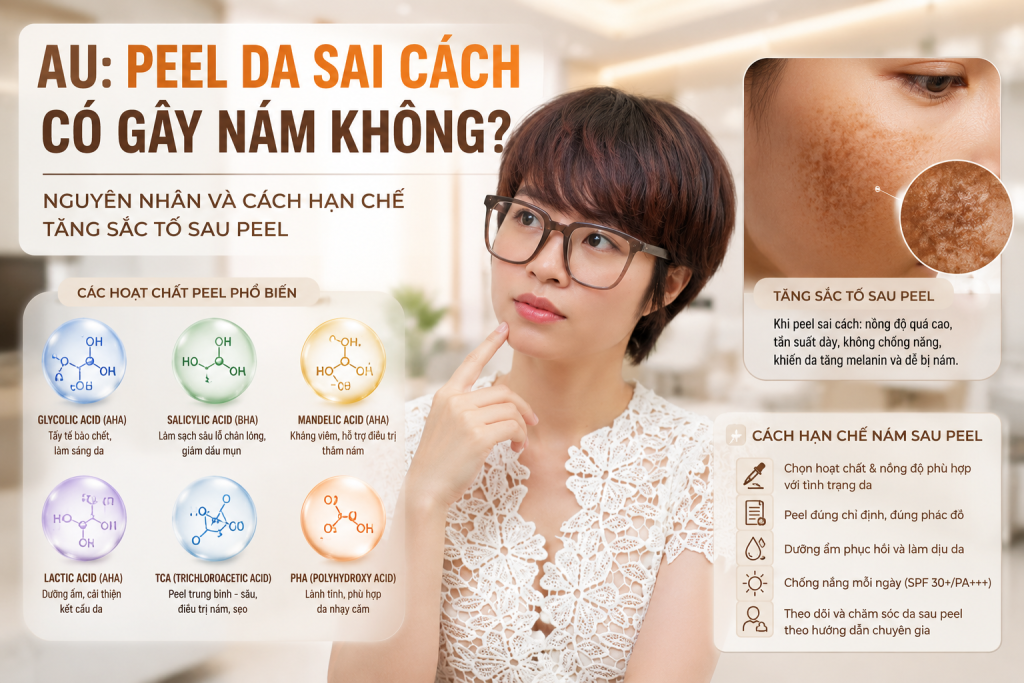 Peel Da Sai Cách Có Gây Nám Không? Nguyên Nhân Và Cách Hạn Chế Tăng Sắc Tố Sau Peel