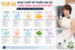 Top 10 Hoạt Chất Mỹ Phẩm Xịn Sò Nhất Định Chị Em Phải Biết