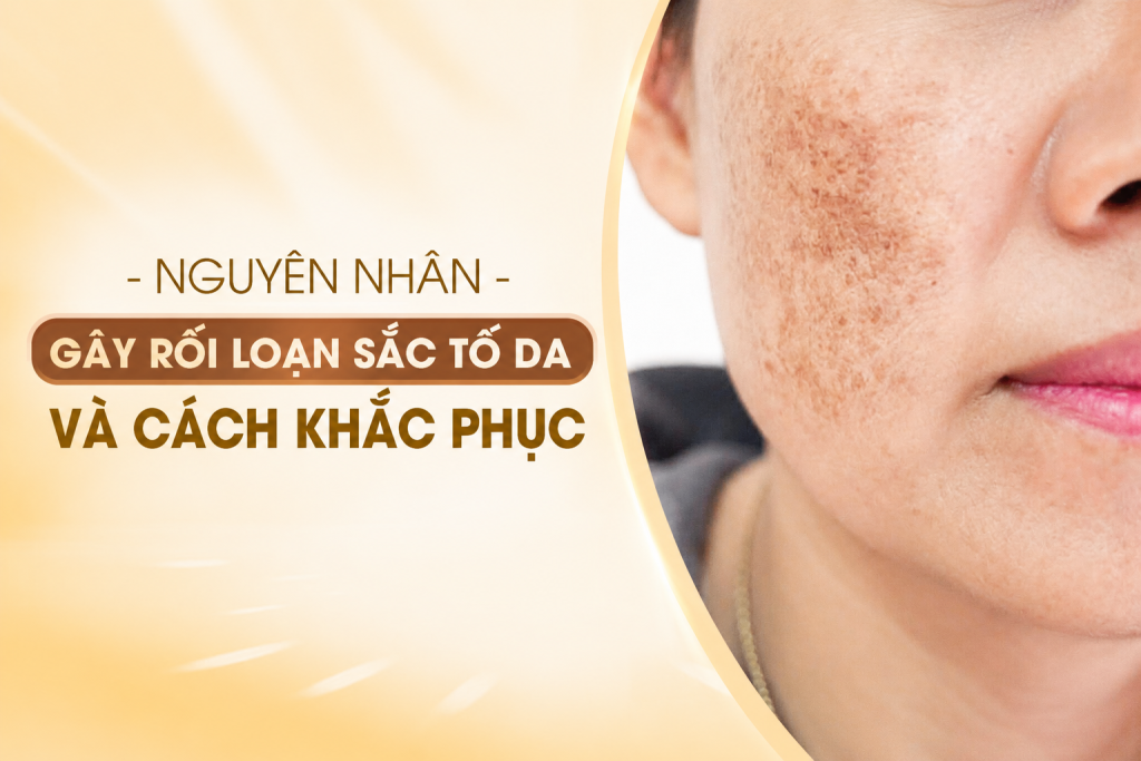 nguyên nhân gây rối loạn sắc tố da và cách khắc phục